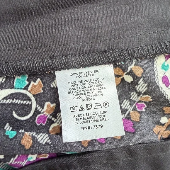 Ann Taylor Multicolor Paisley Wide-Leg Pants - Picture 12 of 16